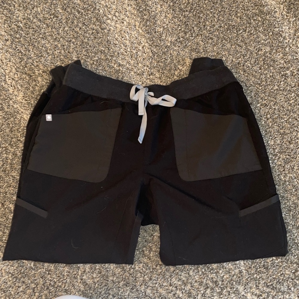 FIGS BLACK MAUA JOGGER SCRUB PANTS